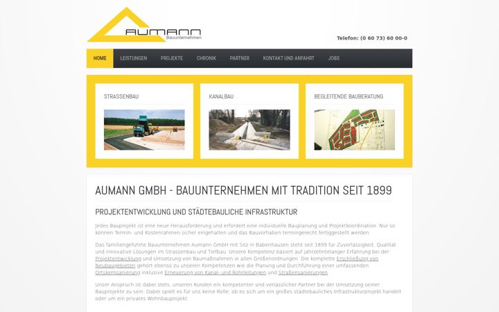 Screenshot of aumanngmbh.de
