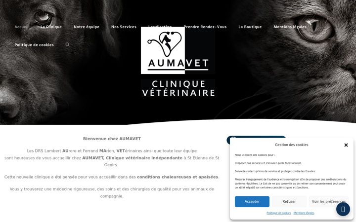 Screenshot of aumavet-veterinaire.fr