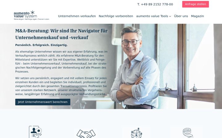 Screenshot of aumentovalue.com