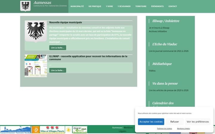 Ekrano kopija aumessas.fr