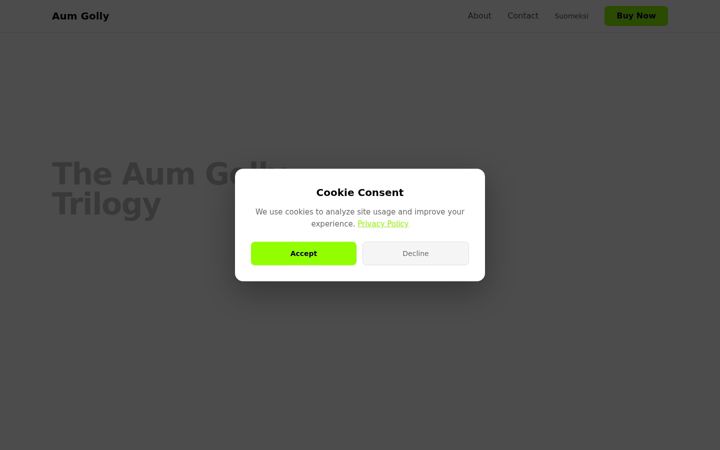 Screenshot of aumgolly.com