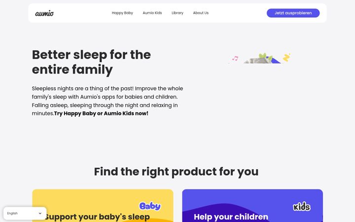 Screenshot of aumio.com