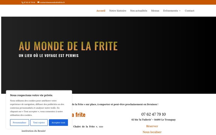 Screenshot of aumondedelafrite.fr