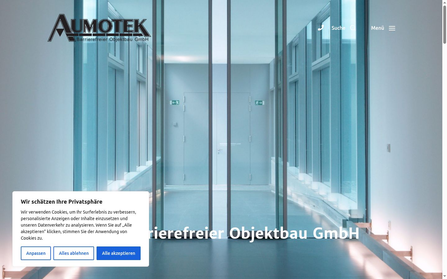 Skjermbilde av samtykkebanneret slik det vises før noen interaksjon