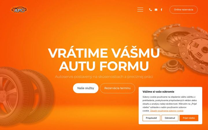 Screenshot of aumotv.sk