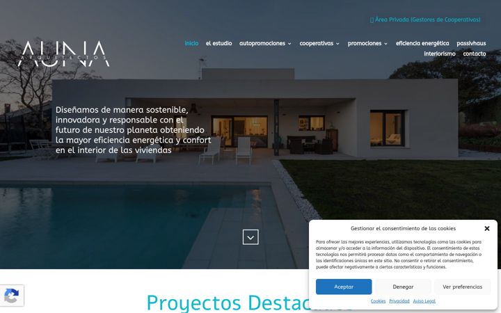 Screenshot του aunaarquitectos.com