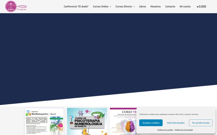 Screenshot of aunarterapias.es