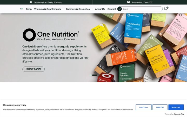 Screenshot of aunaturel.ie
