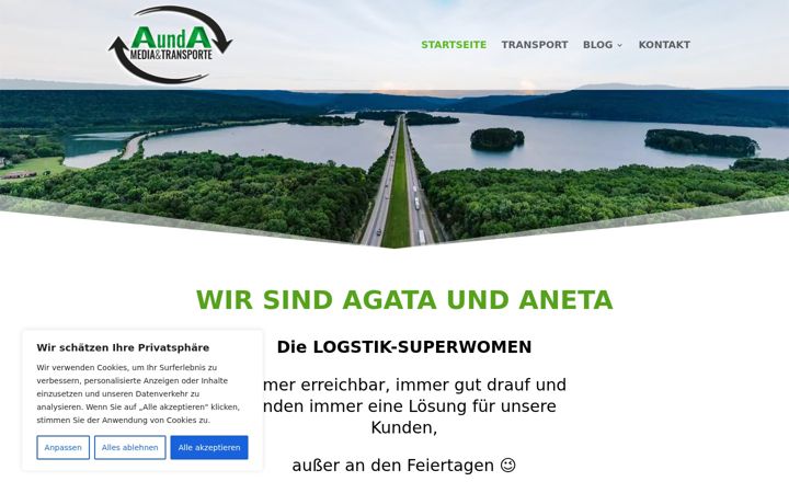 Screenshot of aundatransporte.de