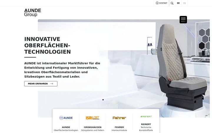 Screenshot of aunde-group.com