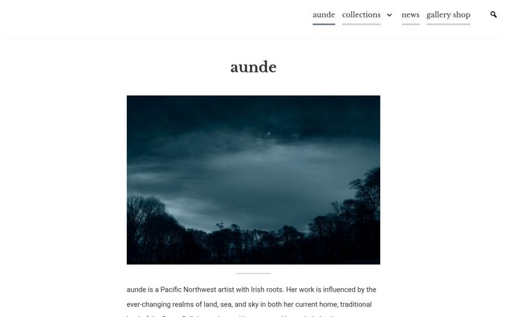 Screenshot of aunde.art