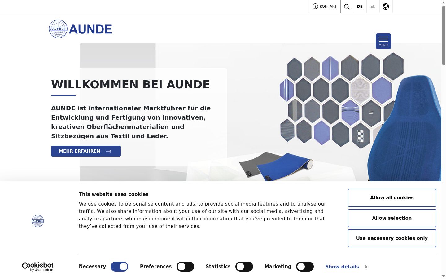 Screenshot tal-banner tal-kunsens muri qabel kwalunkwe interazzjoni