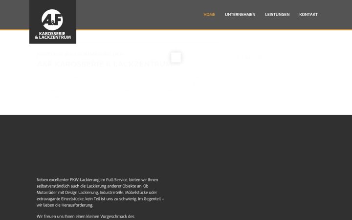 Skärmbild av aundf.de