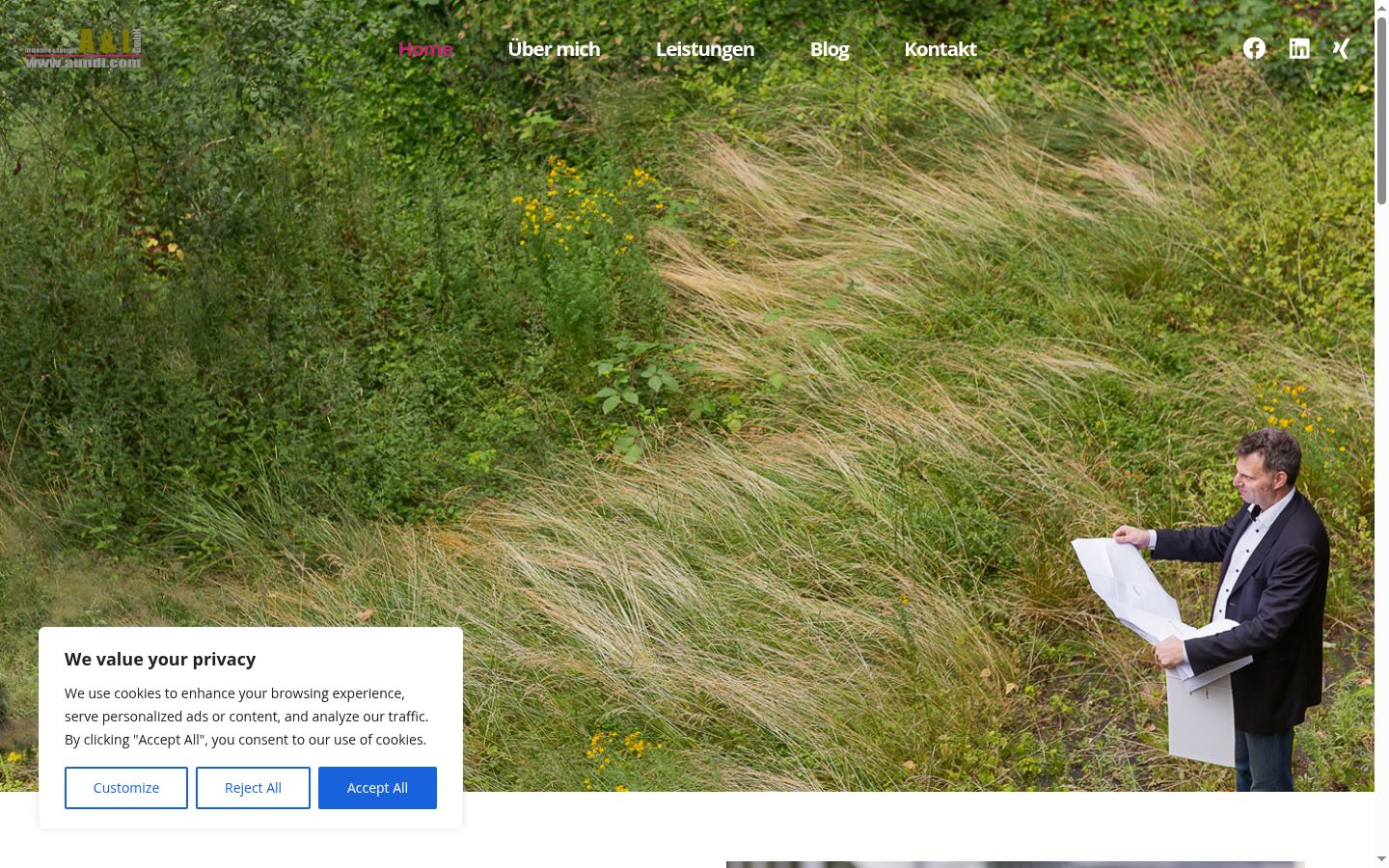 Screenshot tal-banner tal-kunsens muri qabel kwalunkwe interazzjoni