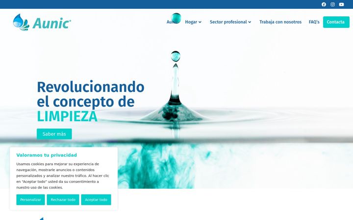Screenshot of aunic.es