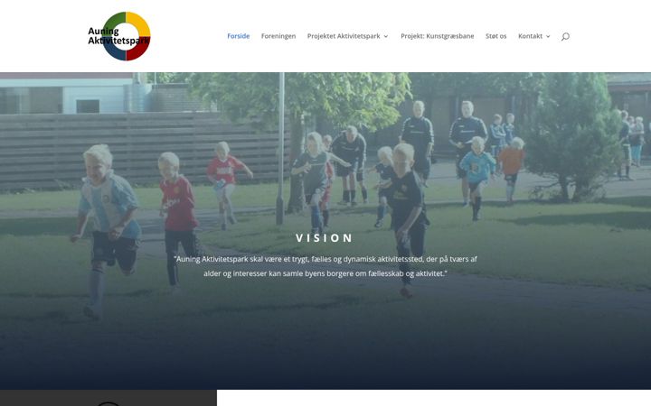 Screenshot di auningaktivitetspark.dk