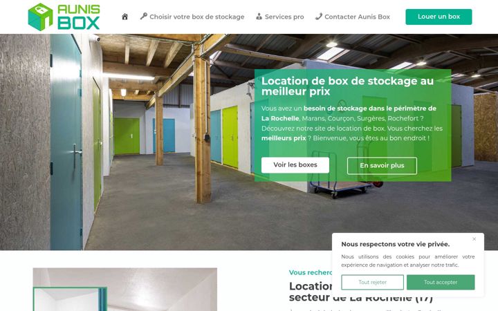 Screenshot of aunisbox.fr