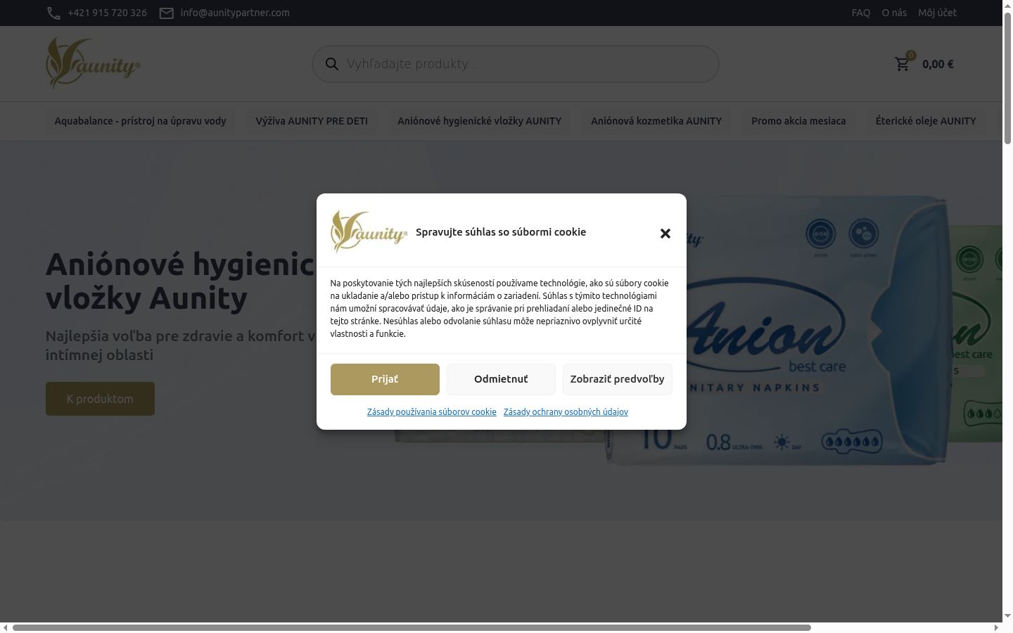 Screenshot tal-banner tal-kunsens muri qabel kwalunkwe interazzjoni