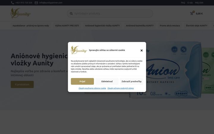 Screenshot ta' aunitypartner.com