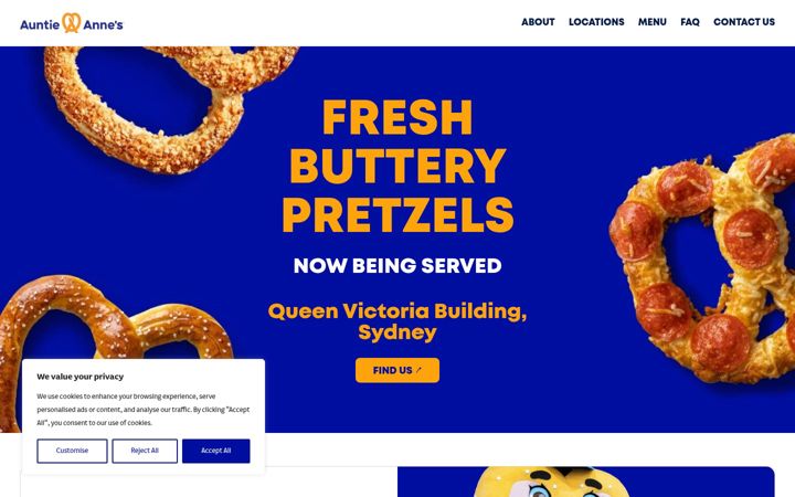 Screenshot of auntieannes.com.au