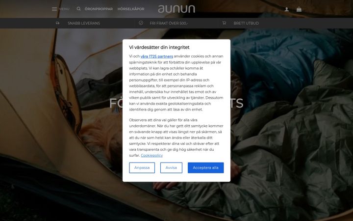 Screenshot of aunun.se
