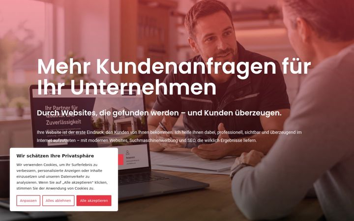 Screenshot of auom.de