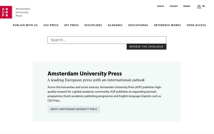 Screenshot of aup.nl