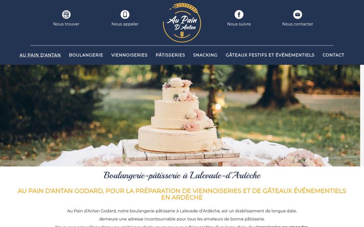 Screenshot of aupaindantangodard.fr
