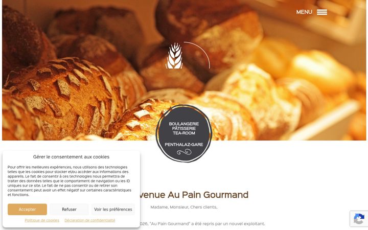 Screenshot of aupaingourmand.ch