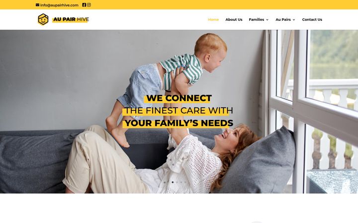 Screenshot of aupairhive.com