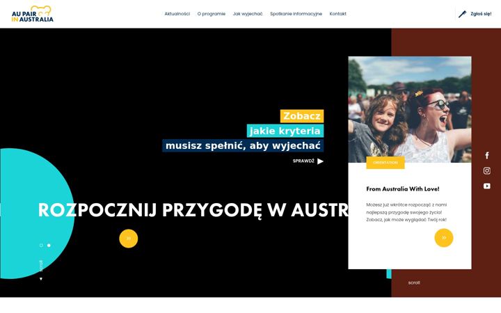Screenshot von aupairinaustralia.pl