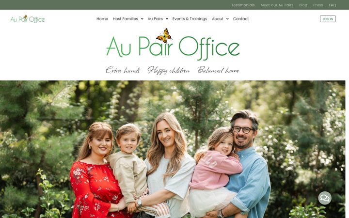 Screenshot of aupairoffice.com