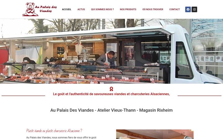 Zrzut ekranu aupalaisdesviandes.fr