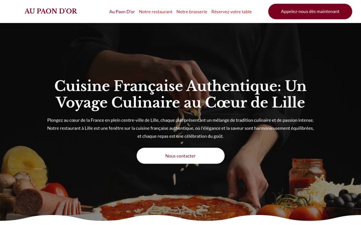 Screenshot of aupaondor.fr