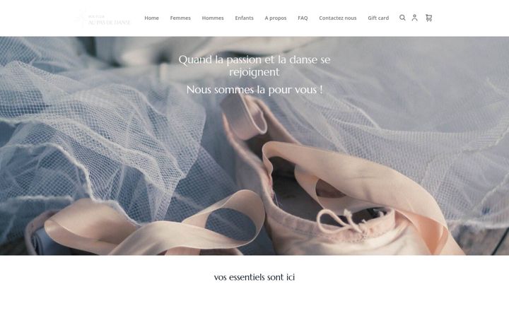 Zrzut ekranu aupasdedanse.com