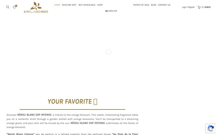 Screenshot von aupaysdelafleurdoranger.com