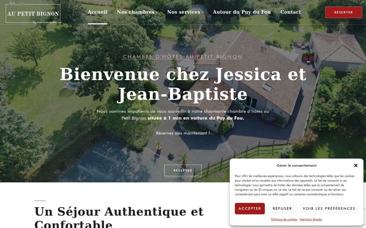Screenshot of aupetitbignon.fr