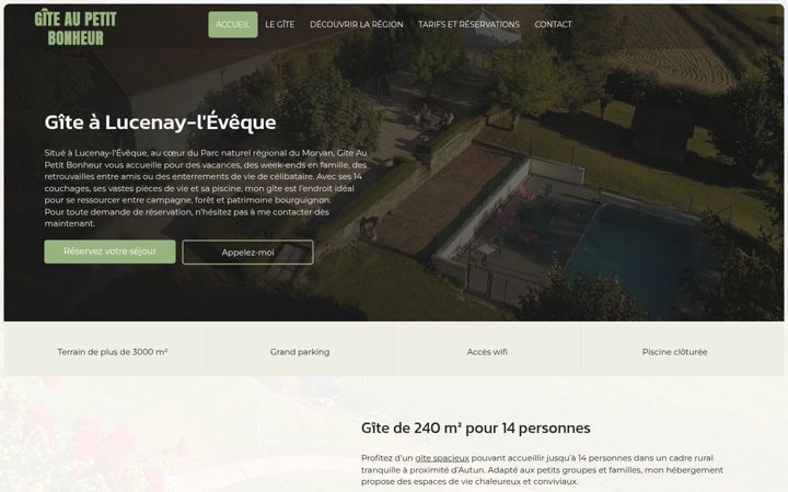 Screenshot of aupetitbonheur71.com