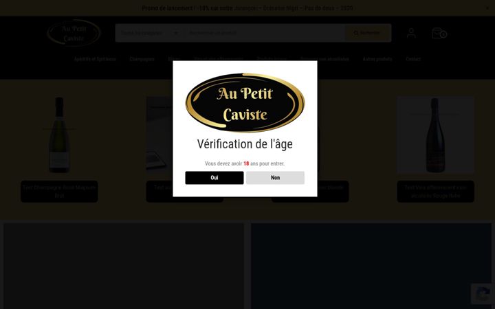 Screenshot von aupetitcaviste.com