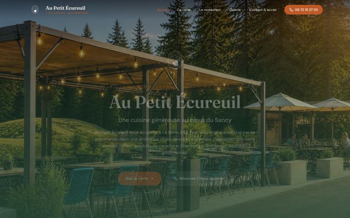 Screenshot of aupetitecureuil.com