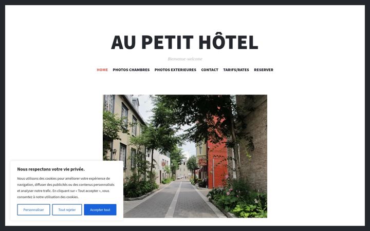 Screenshot von aupetithotel.ca