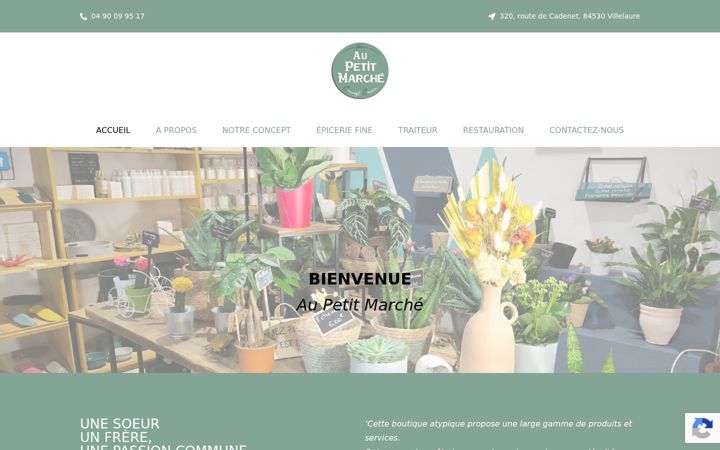 Screenshot of aupetitmarche84.com