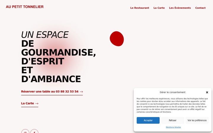 Screenshot of aupetittonnelier.com