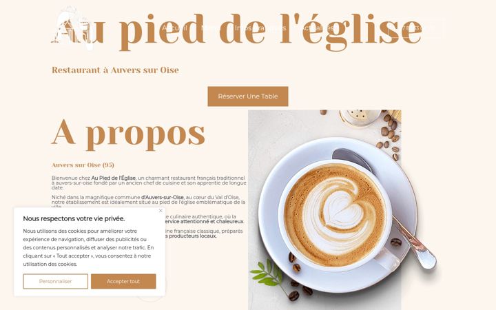 Ekrano kopija aupieddeleglise.fr