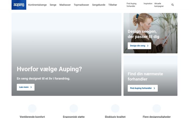 Screenshot of auping.com