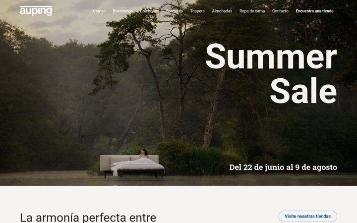 Screenshot of auping.es
