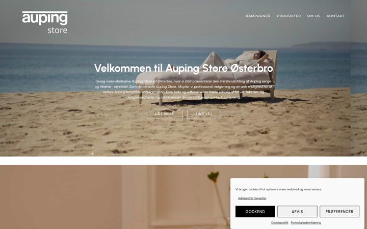Screenshot of aupingstoreoesterbro.dk