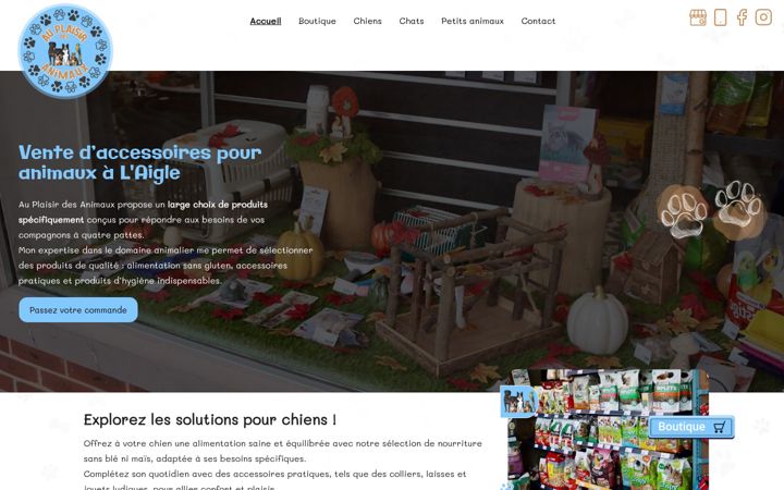 Screenshot of auplaisirdesanimaux-61.fr