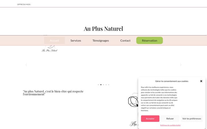 Screenshot of auplusnaturel.com