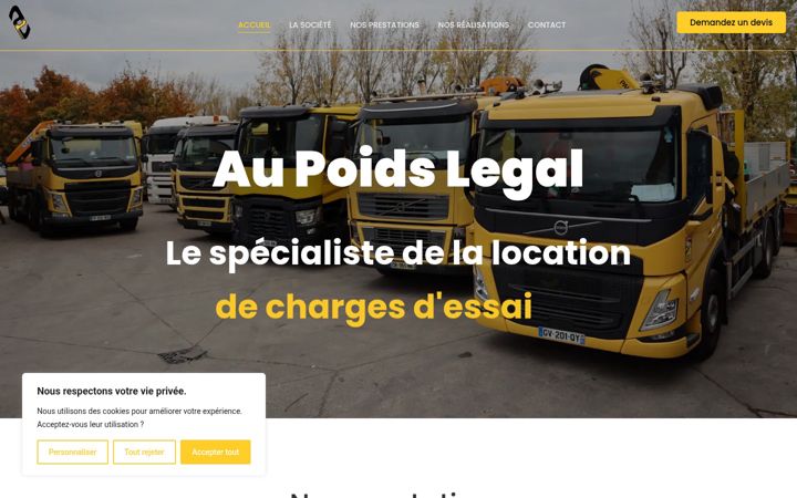 Captura de ecrã de aupoidslegal.fr